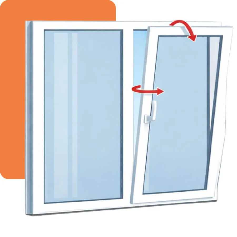 Поворотно-откидное окно ПВХ в Приднестровье